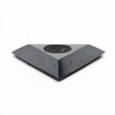 Schungit - Dreieck Kugelhalter 60mm