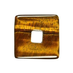 Donut quadratisch Tigerauge, 40mm