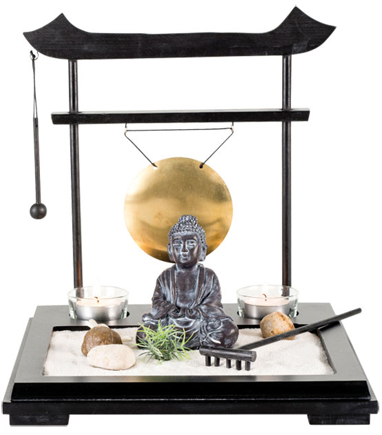 Zen-Garten Buddha mit Gong - Esoterik, Feng Shui ...