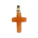 Aventurin Kreuz Anhänger orange