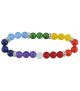 Chakra Armband mit Achatsteinen und Kristall